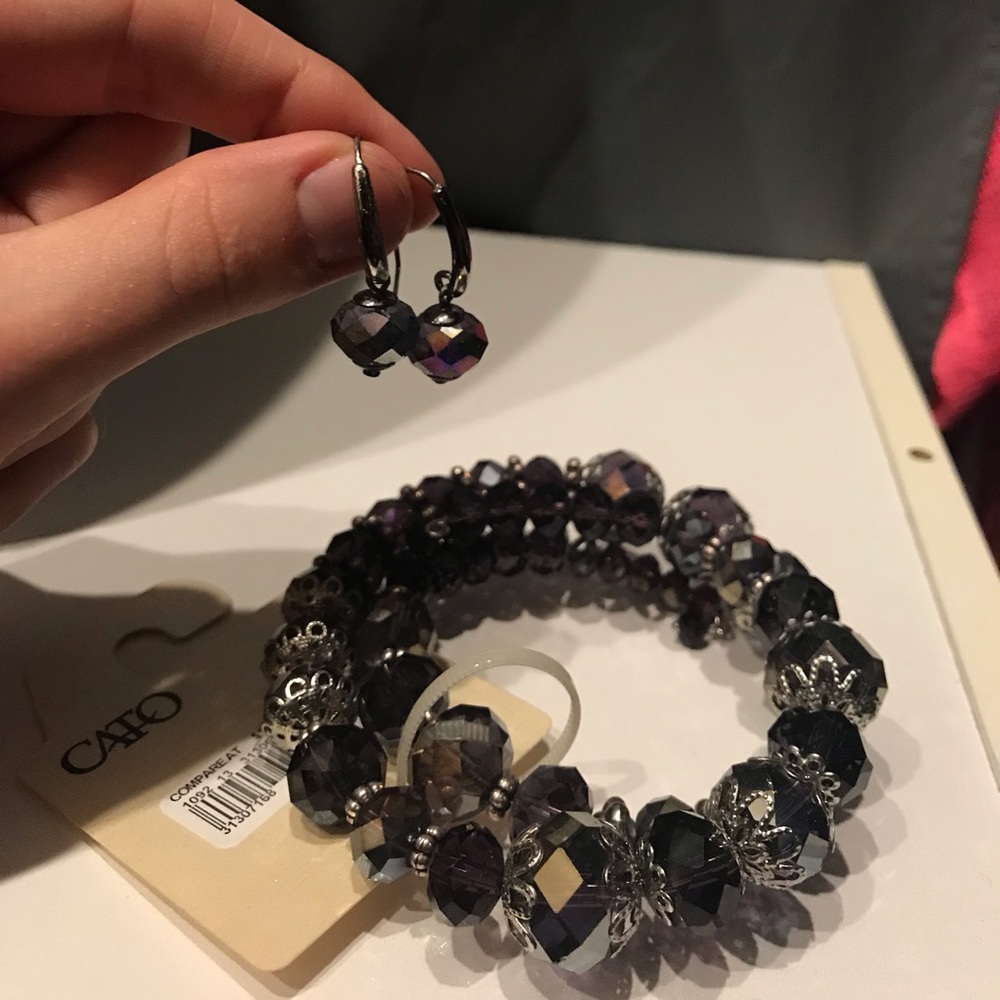 Cato bracelet and earrings set